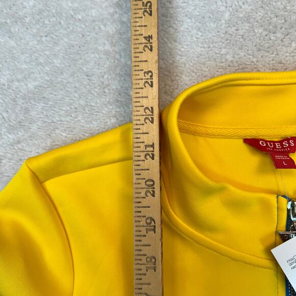 NWT GUESS Factory Niko Tricot Track Jacket Crete Blue Sz L - Picture 5 of 9